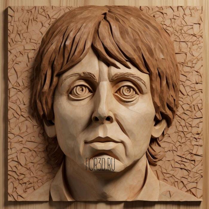 Paul McCartney 4 stl model for CNC